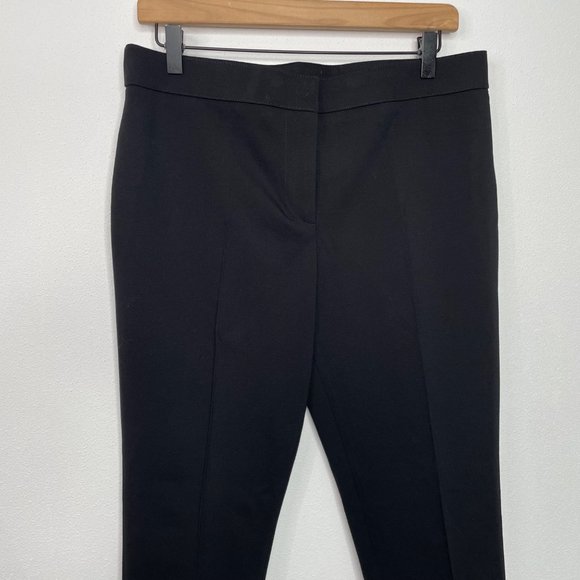 AKRIS PUNTO Switzerland Black Stretch Knit Pants Tapered Ponte Work - Picture 2 of 9